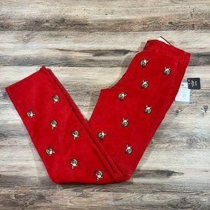 Deadstock NWT CASTAWAY Nantucket Santa Christmas Corduroy Pants Trousers Holiday